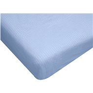 TEXTILOMANIE Crepe sheet light blue 200 × 220 cm - Bedsheet