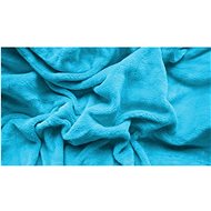 TEXTILOMANIE Microfleece sheet 180 × 200 cm turquoise - Bedsheet