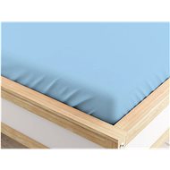 TEXTILOMANIE Jersey sheet Micro light blue 180 × 200 cm - Bedsheet