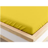 TEXTILOMANIE Jersey sheet Micro yellow 180 × 200 cm - Bedsheet