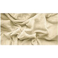 TEXTILOMANIE Microfleece sheet 180 × 200 cm cream - Bedsheet