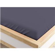 TEXTILOMANIE Jersey sheet Micro dark grey 180 × 200 cm - Bedsheet
