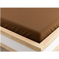 TEXTILOMANIE Jersey sheet Micro brown 180 × 200 cm - Bedsheet