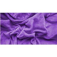 TEXTILOMANIE Microfleece sheet 180 × 200 cm purple - Bedsheet