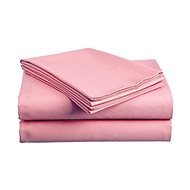 TEXTILOMANIE Bavlnené prestieradlo ružové 140 × 240 cm - Plachta na posteľ