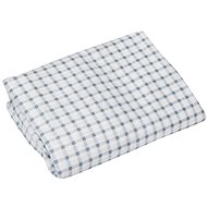 TEXTILOMANIE Cotton sheet 200 × 220 cm Cube white - Bedsheet
