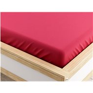 TEXTILOMANIE Jersey sheet Micro dark pink 180 × 200 cm - Bedsheet