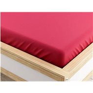 TEXTILOMANIE Jersey sheet Micro dark pink 140 × 200 cm - Bedsheet