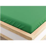 TEXTILOMANIE Jersey sheet Micro green 140 × 200 cm - Bedsheet