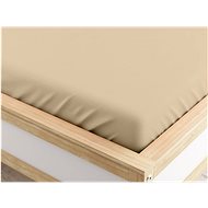 TEXTILOMANIE Jersey sheet Micro beige 140 × 200 cm - Bedsheet