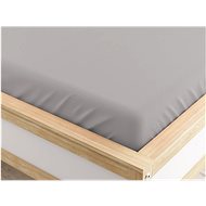 TEXTILOMANIE Jersey sheet Micro light grey 90 × 200 cm - Bedsheet