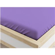 TEXTILOMANIE Stretch microfiber sheet dark purple 90 × 200 cm - Bedsheet