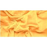 TEXTILOMANIE Microfleece sheet 180 × 200 cm Corny yellow - Bedsheet