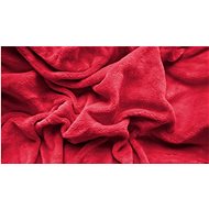 TEXTILOMANIE Microfleece sheet 180 × 200 cm red - Bedsheet