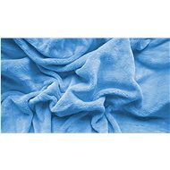 TEXTILOMANIE Microfleece sheet 180 × 200 cm light blue - Bedsheet