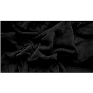 TEXTILOMANIE Microfleece sheet 180 × 200 cm black - Bedsheet