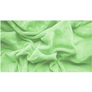 TEXTILOMANIE Microfleece sheet 180 × 200 cm green - Bedsheet