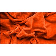 TEXTILOMANIE Microfleece sheet 180 × 200 cm orange - Bedsheet
