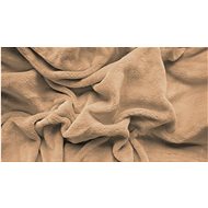 TEXTILOMANIE Microfleece sheet 180 × 200 cm beige - Bedsheet