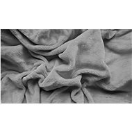 TEXTILOMANIE Lux microfleece sheet 90 × 200 cm light grey - Bedsheet