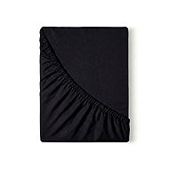 Kvalitex Jersey sheet black 140 × 200 cm - Bedsheet