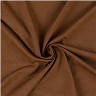 Kvalitex Jersey sheet dark brown 100 × 200 cm - Bedsheet