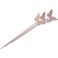 Ashleigh & Burwood Diffuser sticks, polyester, pink with butterfly, 3 pcs, length 28 cm - Incense Sticks