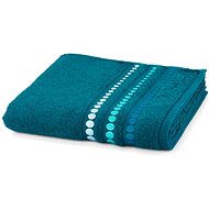 FROTTANA Line Points osuška 67 × 140 cm tmavě tyrkysová - Bath Towel