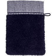 MÖVE Brooklyn washcloth with border 15 × 20 cm blue - Washcloth