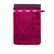 FROTTANA Smooth Waves washcloth 20 x 15 cm cranberry - Washcloth