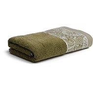Möve Ethno Doubleface 50 × 100 cm olive - Towel