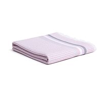 Möve Summer Piquée 90 × 180 cm bílo růžová - Bath Towel