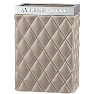 Lene Bjerre Portia, light brown - silver - Toothbrush Holder Cup