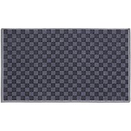 MÖVE Monochrome Check bath mat 50 × 80cm, stone - Bath Mat