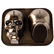 NORDIC WARE Skull-shaped bundt cake mould, dark brown - Baking Mould