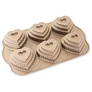 NORDIC WARE Mould for six layered hearts caramel - Baking Mould