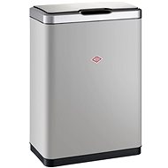 WESCO LOFT MASTER DOUBLE 2 × 20 l, grey matt - Contactless Waste Bin