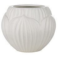 LENE BJERRE Obal na květináč GARLIA, 21cm, bílý - Decorative Planter