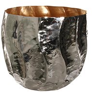 Shishi stříbrný prolamovaný, 40 cm - Decorative Planter