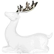 Lene Bjerre Serafina bílý jelen 8,5 cm - Vánoční dekorace