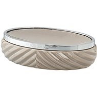 LENE BJERRE MILDA beige - silver, 14,5 cm - Soap Dish