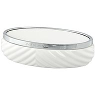 LENE BJERRE MILDA white - silver, 14,5 cm - Soap Dish