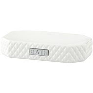 LENE BJERRE MARION white - silver, 13,5 cm - Soap Dish