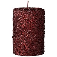 Lene Bjerre Gliteria burgundy 10,5 × 7 cm - Candle