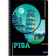 LASTVA Metropolis Spiral A5 Lined Notebook, 80 Sheets, Pisa - Notepad