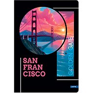 LASTVA Metropolis záznamová kniha A4 linkovaná, 96 listů, San Francisco - Notepad
