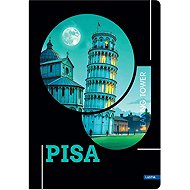 LASTVA Metropolis záznamová kniha A4 linkovaná, 96 listů, Pisa - Notepad