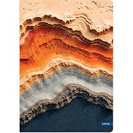 LASTVA Notizbuch A5 liniert, 96 Blatt, Waves 1 - Notizblock