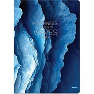 LASTVA Notizbuch A5 liniert, 96 Blatt, Waves 3 - Notizblock