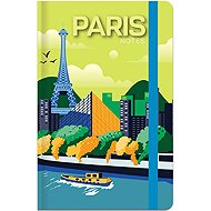 LASTVA Voyage Paris Notebook A6 Lined, 96 Sheets - Notepad